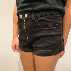 pacsun black super stretch shorts